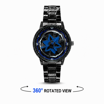 Wheel Rim Rotating Watch
